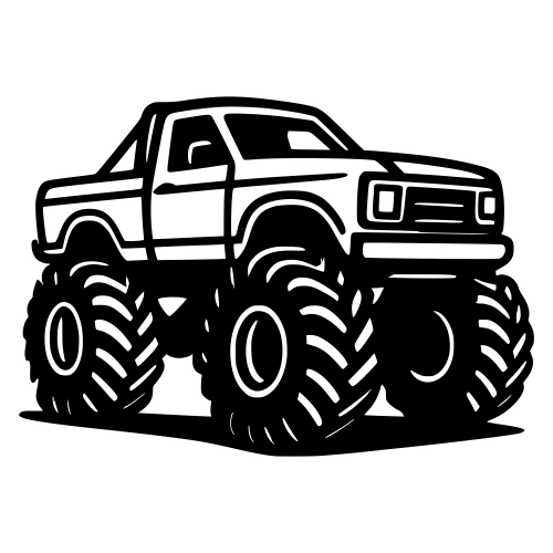 Mud Bogger Truck - Digital File - XCS Friendly Digital My Custom Designs PDF