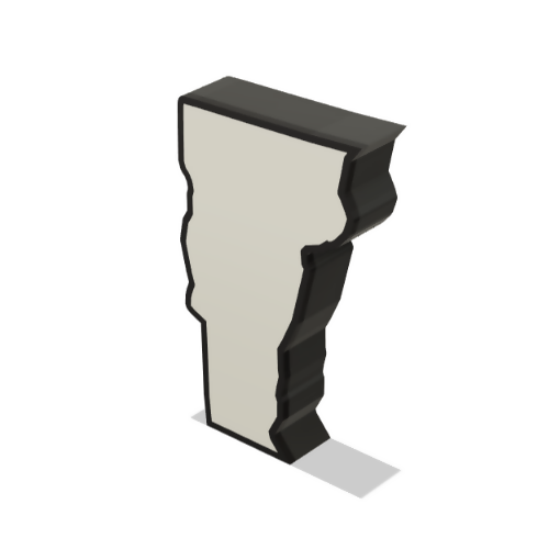 Vermont Wall Lightbox - United States - 3D Print File - Digital File Digital My Custom Designs