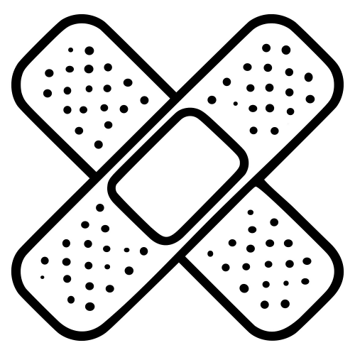 Band-aid Crossed Design - Digital File - XCS Friendly Digital My Custom Designs PDF