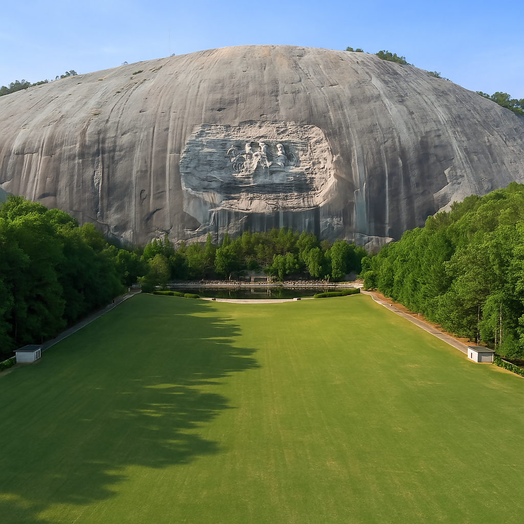 Stone Mountain Park - Georgia United States - Rendered - Digital File Digital My Custom Designs PDF