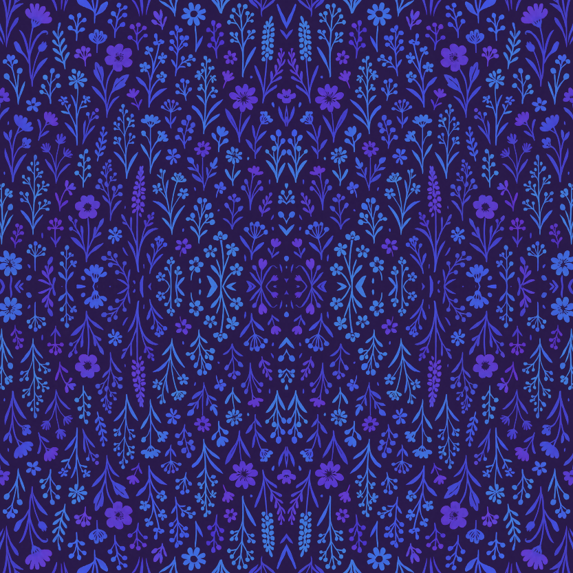 Floral and Botanical - Stylized Wildflower Meadow - Pattern - Digital File Digital My Custom Designs PDF