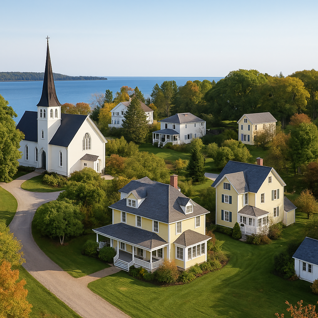 Mission House - Mackinac Island - Michigan United States - Rendered - Digital File Digital My Custom Designs PDF