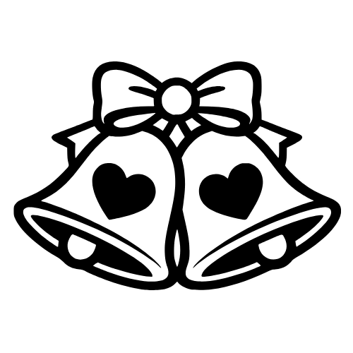 Bells with Heart Design - Digital File - XCS Friendly Digital My Custom Designs PDF