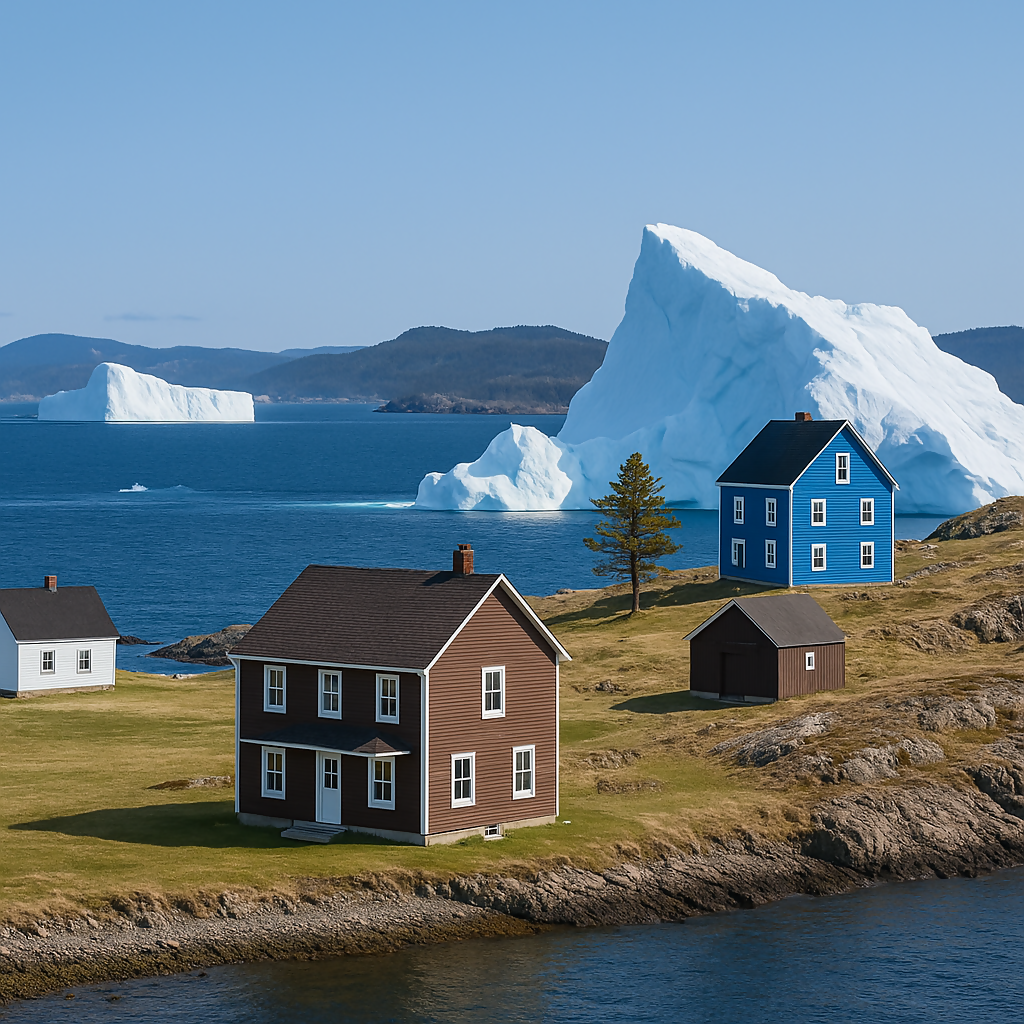 Town of Twillingate - Newfoundland and Labrador Canada - Rendered - Digital File Digital My Custom Designs PDF