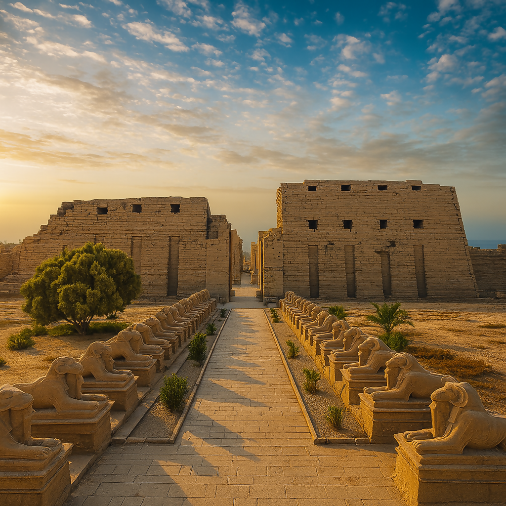 Karnak Temple - Luxor Egypt - Africa - Rendered - Digital File Digital My Custom Designs PDF
