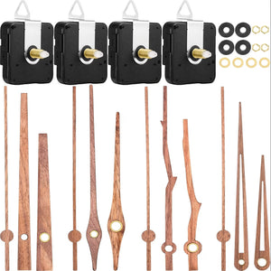 Clock Mechanisms - 4 or 6 Pack of Clock Hands and Ticker Faces - Seller Supplies My Custom Designs 4 Pack Wooden Features