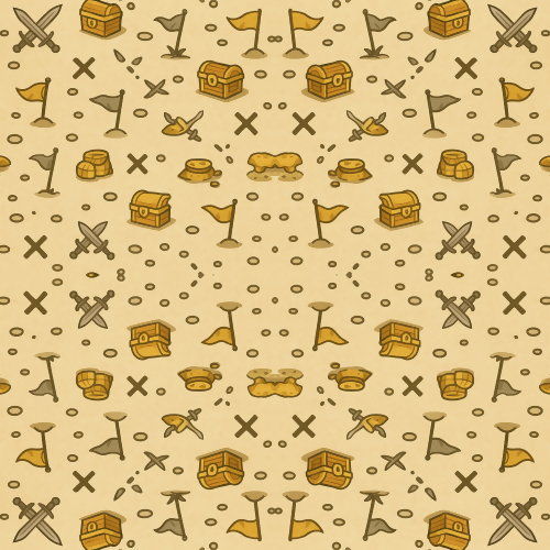 Gaming and Pop Culture - Stylized In-Game Map Icons Flags Treasures - Pattern - Digital File Digital My Custom Designs PDF