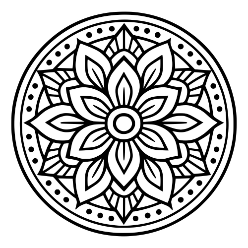 Fullmoon Mandala - Digital File - XCS Friendly Digital My Custom Designs PDF