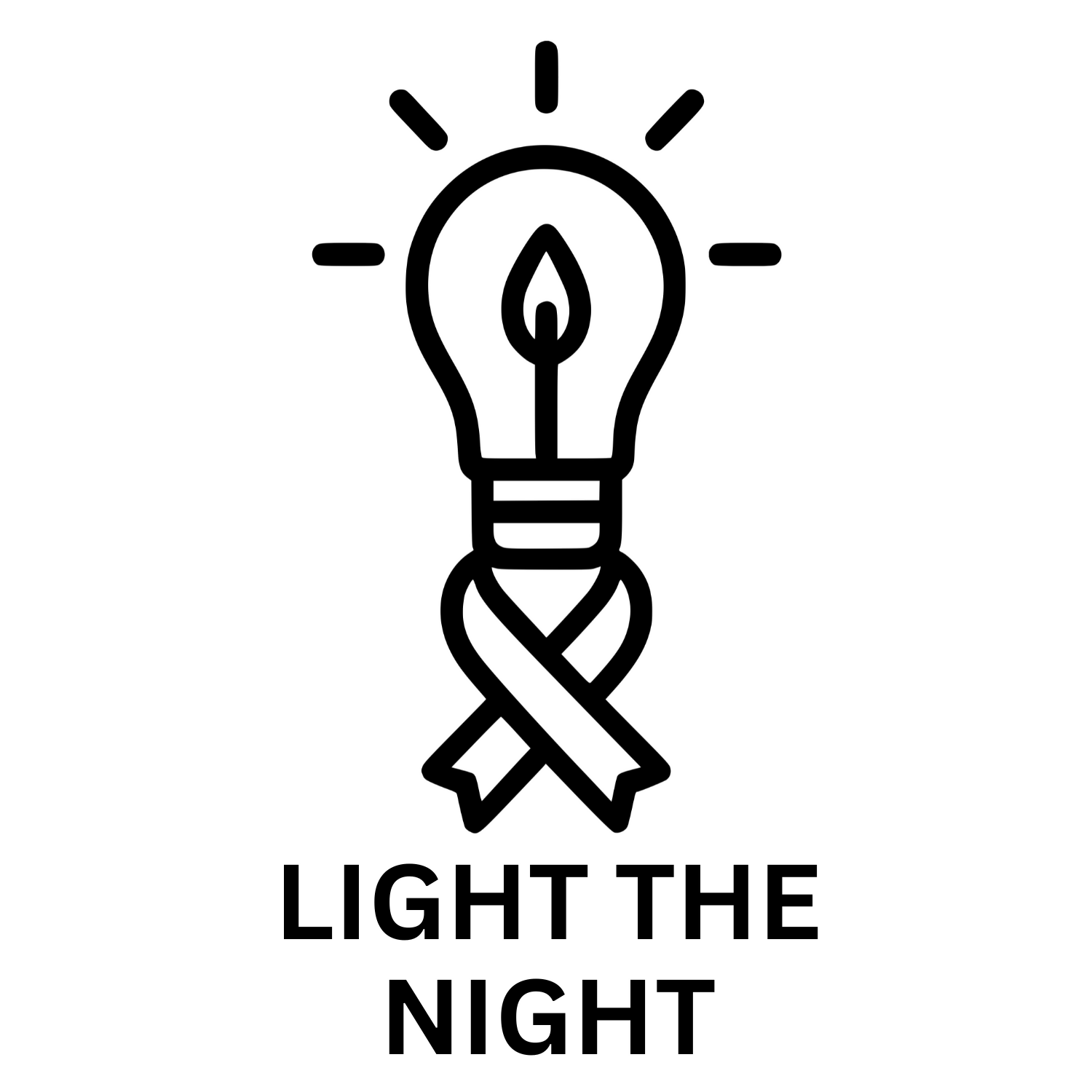Light The Night Sketch - Digital File - XCS Friendly Digital My Custom Designs SVG