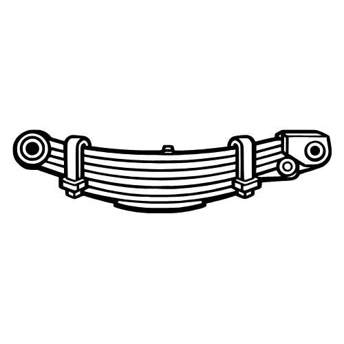 Semi Truck Suspension Leaf Spring Stack Sketch - Vector Graphics - Digital File Digital My Custom Designs PDF