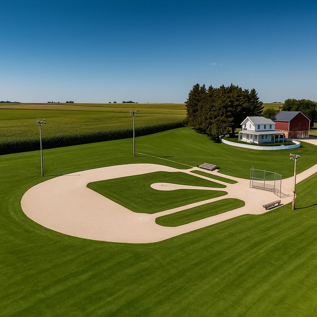 Baseball Field - Field of Dreams Movie Site (Dyersville) - Iowa United States - Rendered - Digital File Digital My Custom Designs PDF