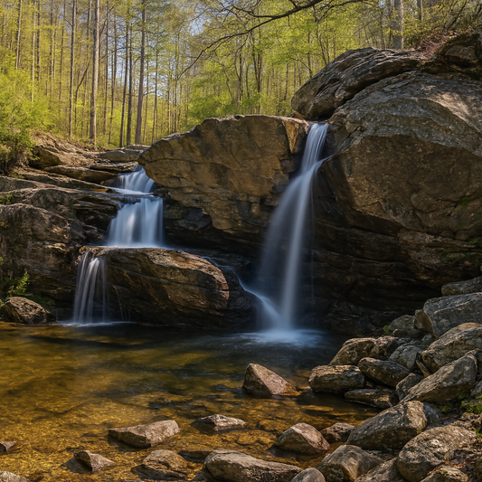 Cheaha Falls - Cheaha State Park - Alabama United States - Rendered - Digital File Digital My Custom Designs PDF