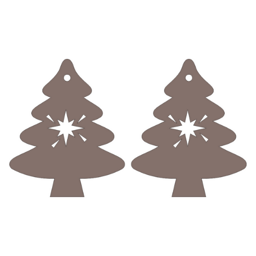 Christmas Tree Cutout Earrings - Digital File Digital My Custom Designs SVG