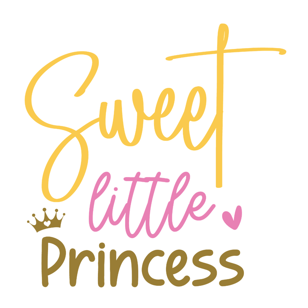 Sweet Little Princess - T shirt Designs - Digital File Digital My Custom Designs ZIP File