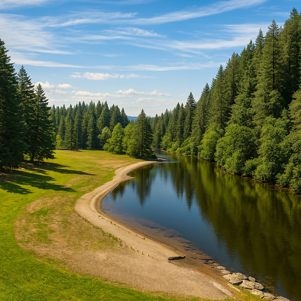 South Falls Day Use Area - Silver Falls State Park - Oregon United States - Rendered - Digital File Digital My Custom Designs PDF