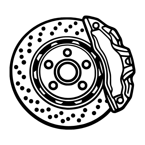 Disc Brake and Caliper Outline - Vector Graphics - Digital File Digital My Custom Designs PDF
