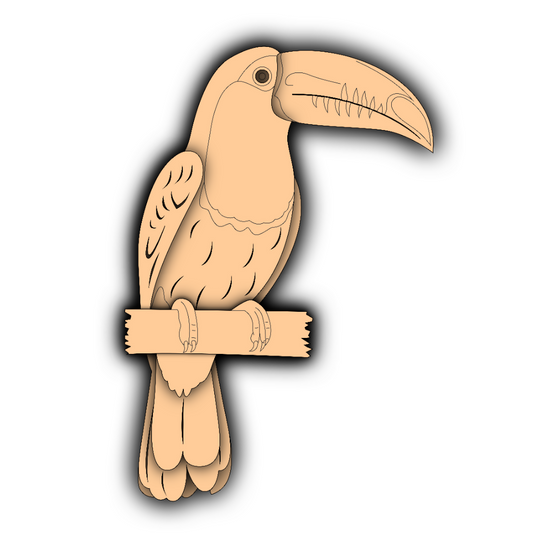 Toucan - Layered Animal Designs - Digital File Digital My Custom Designs SVG