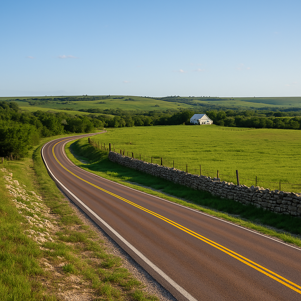 Flint Hills National Scenic Byway - Kansas United States - Rendered - Digital FIle Digital My Custom Designs PDF
