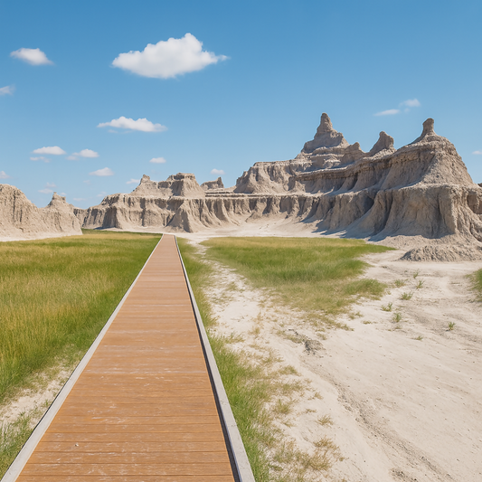 Window Trail - Badlands National Park - South Dakota United States - Rendered - Digital File Digital My Custom Designs PDF