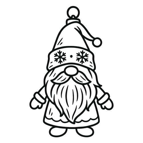 Felt Gnome Ornament - Digital File - XCS Friendly Digital My Custom Designs PDF