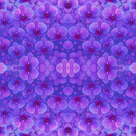 Floral and Botanical - Aurora Bloom orchids - Pattern - Digital File Digital My Custom Designs PDF