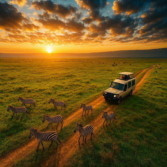 Game Drives - Ngorongoro Crater Tanzania - Africa - Rendered - Digital File Digital My Custom Designs PDF