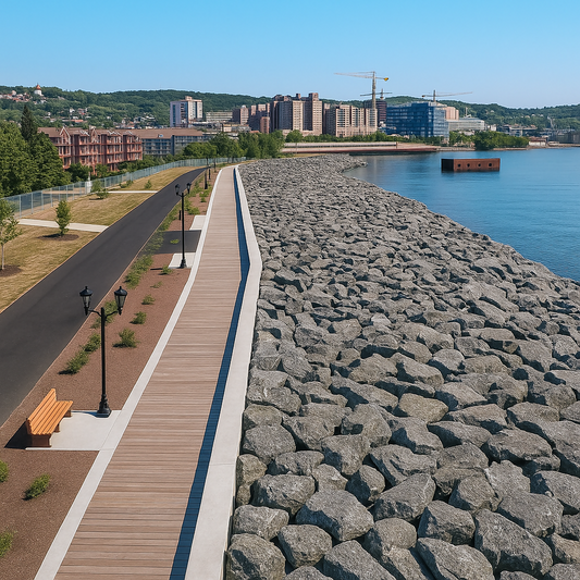 Duluth Lakewalk - Canal Park - Minnesota United States - Rendered - Digital File Digital My Custom Designs PDF