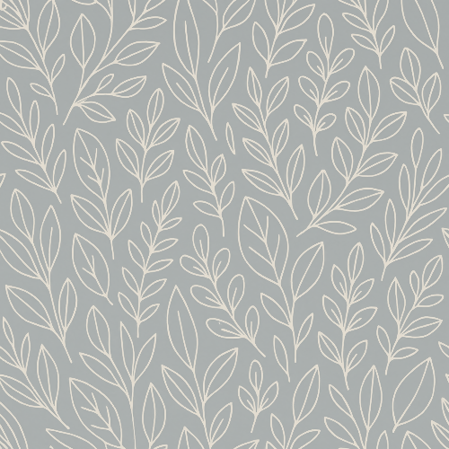 Minimal and Modern - Monoline Botanical Leaves In Soft Ivory And Gray - Pattern - Digital File Digital My Custom Designs PDF