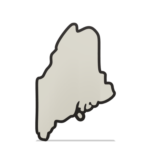 Maine Wall Lightbox - United States - 3D Print Product My Custom Designs