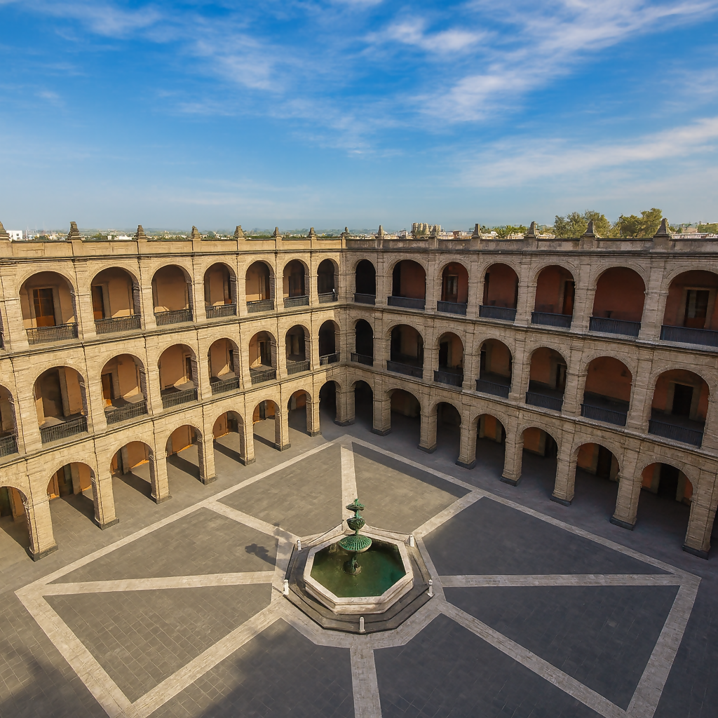 National Palace (Palacio Nacional) - Mexico City Mexico - Rendered - Digital File Digital My Custom Designs PDF