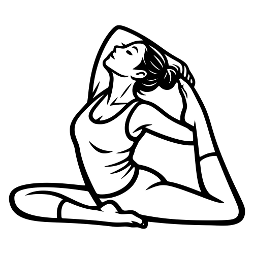 Mom Doing Yoga - Vector Graphics - Digital File Digital My Custom Designs PDF