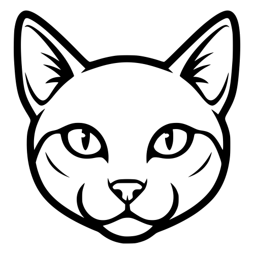 Arabian Mau Cat Face - Digital File - XCS Friendly Digital My Custom Designs PDF