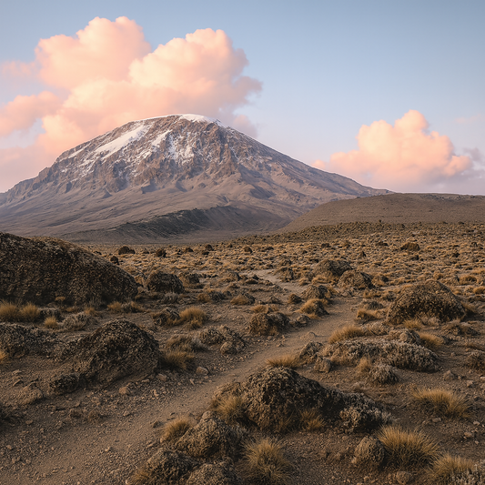 Climbing Routes - Mount Kilimanjaro Tanzania - Africa - Rendered - Digital File Digital My Custom Designs PDF
