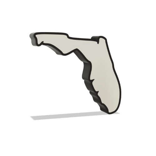 Florida Wall Lightbox - United States - 3D Print File - Digital File Digital My Custom Designs