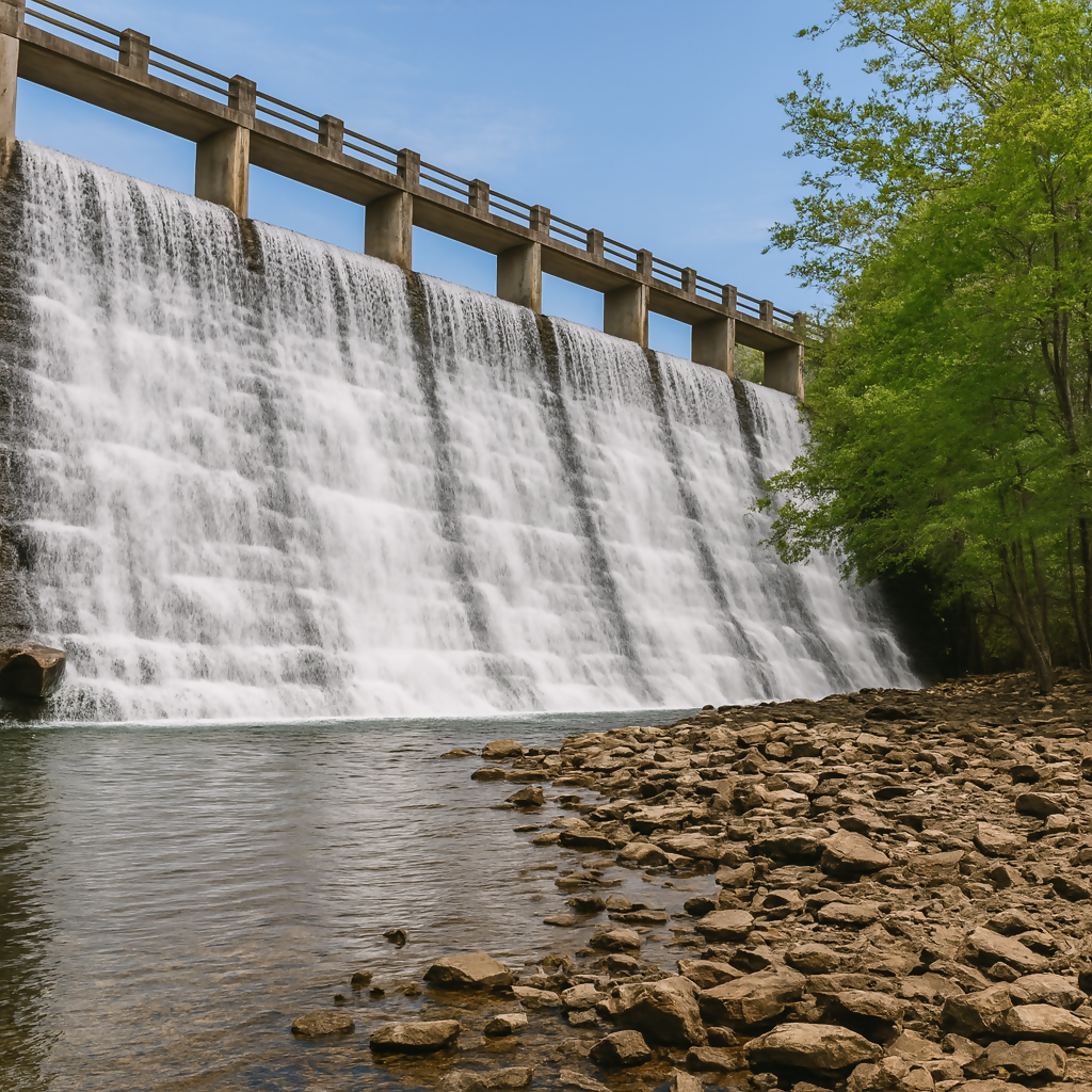 Lake Leatherwood Dam - Eureka Springs Historic District - Arkansas United States - Rendered - Digital File Digital My Custom Designs PDF