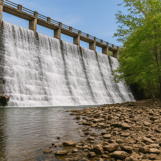 Lake Leatherwood Dam - Eureka Springs Historic District - Arkansas United States - Rendered - Digital File Digital My Custom Designs PDF