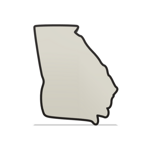 Georgia Wall Lightbox - United States - 3D Print File - Digital File Digital My Custom Designs