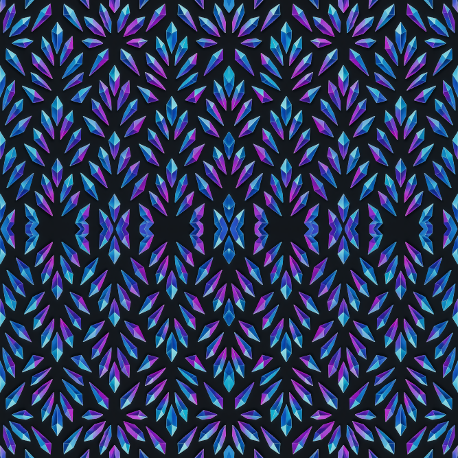 Geometric Abstract - Sci-fi Crystalline Shards Pattern - Digital File Digital My Custom Designs PDF