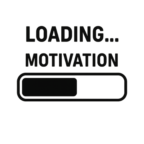 Pop Culture Fandom - Loading Motivation - T Shirt Design - Digital File Digital My Custom Designs 300 DPI PNG