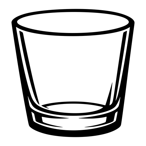 Whisky Glass Illustration - Digital File - XCS Friendly