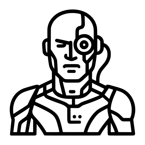 Cyborg Character - Digital File - XCS Friendly Digital My Custom Designs PDF