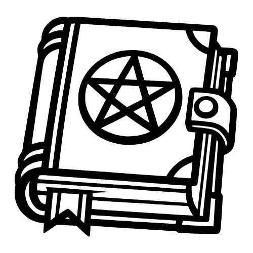Spell Book Outline - Vector Graphics - Digital File Digital My Custom Designs PDF