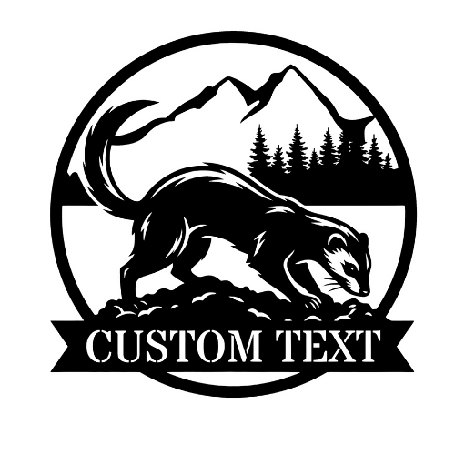 Curious Ferret - Wall / Home Decor - Digital File Digital My Custom Designs ZIP File