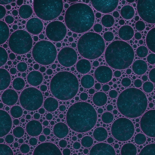 Futuristic and Sci-Fi- Quantum Foam Bubble Networks In Teal And Magenta - Pattern - Digital File Digital My Custom Designs PDF