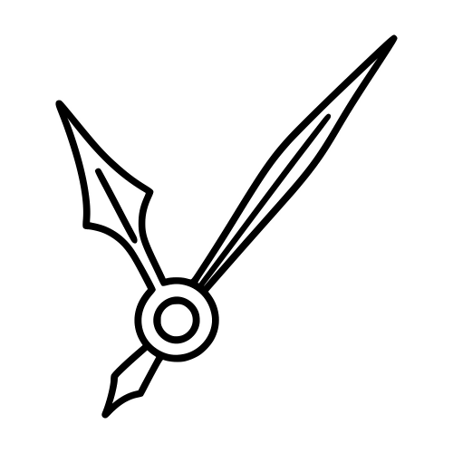 Clock Hands Sketch - Digital File - XCS Friendly Digital My Custom Designs PDF