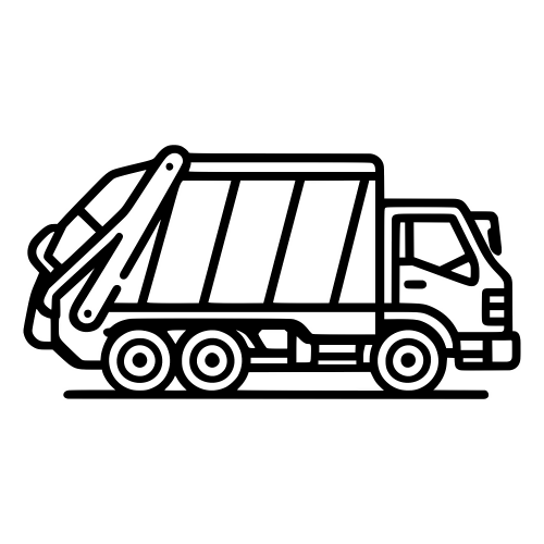 Garbage Truck - Digital File - XCS Friendly Digital My Custom Designs PDF