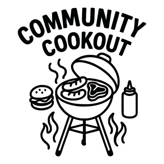 Community Cookout Sketch - Digital File - XCS Friendly Digital My Custom Designs PNG