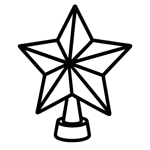 Star Tree Topper 3D Design - Digital File - XCS Friendly Digital My Custom Designs PDF