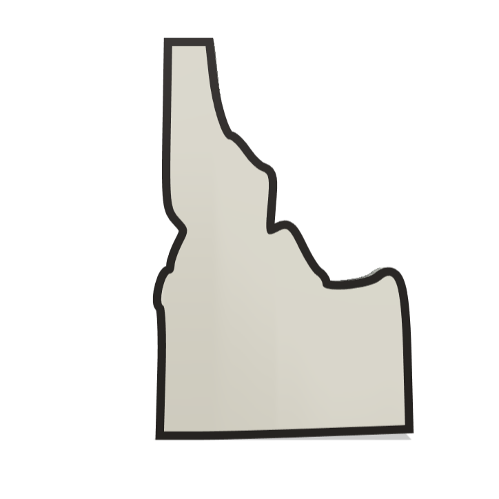 3D Printed Idaho Wall Lightbox - United States Product My Custom Designs