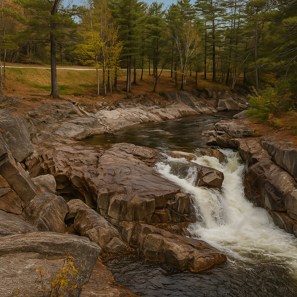 Coos Canyon - Rangeley Lakes National Scenic Byway - Maine United States - Rendered - Digital File Digital My Custom Designs PDF